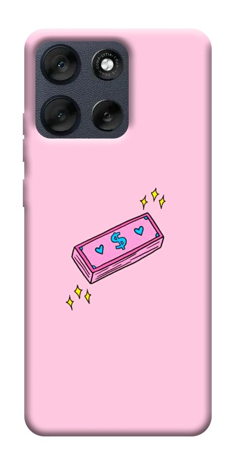 Чехол Simple pink money для Motorola Moto G56 5G