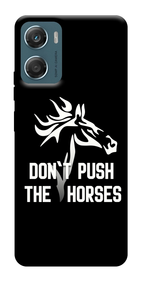 Чехол Dont push the horses для Motorola Moto G06
