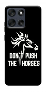 Чехол Dont push the horses для Motorola Moto G56 5G