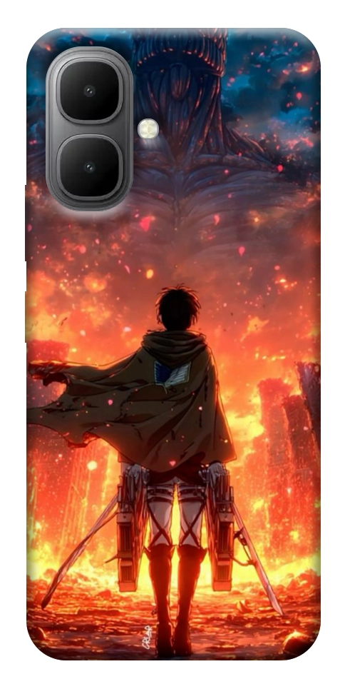 Чехол Attack on titan eren для Infinix Smart 10