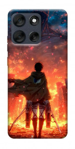 Чехол Attack on titan eren для Motorola Moto G56 5G