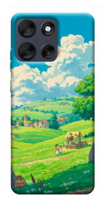 Чехол Miyazaki landscape для Motorola Moto G56 5G
