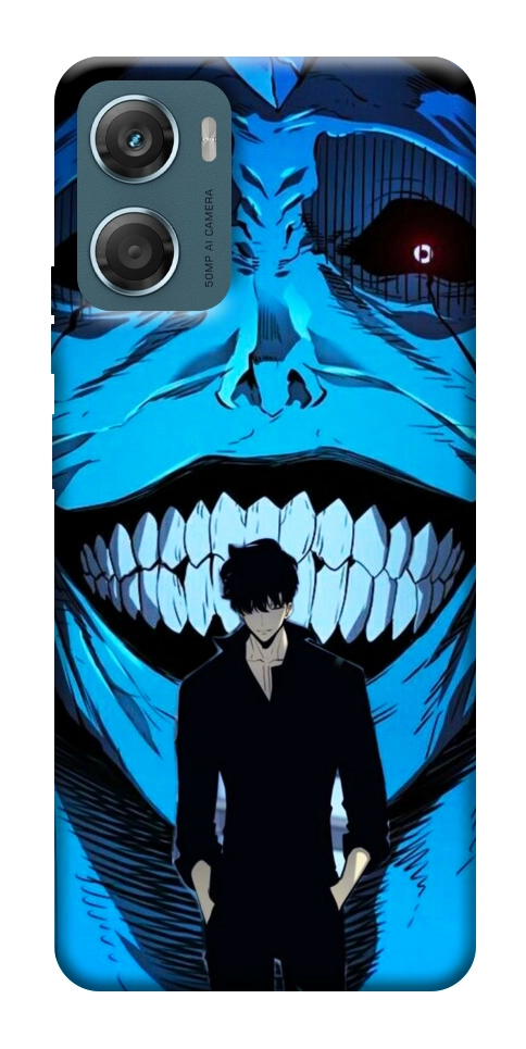 Чехол Solo leveling blue vibe для Motorola Moto G06