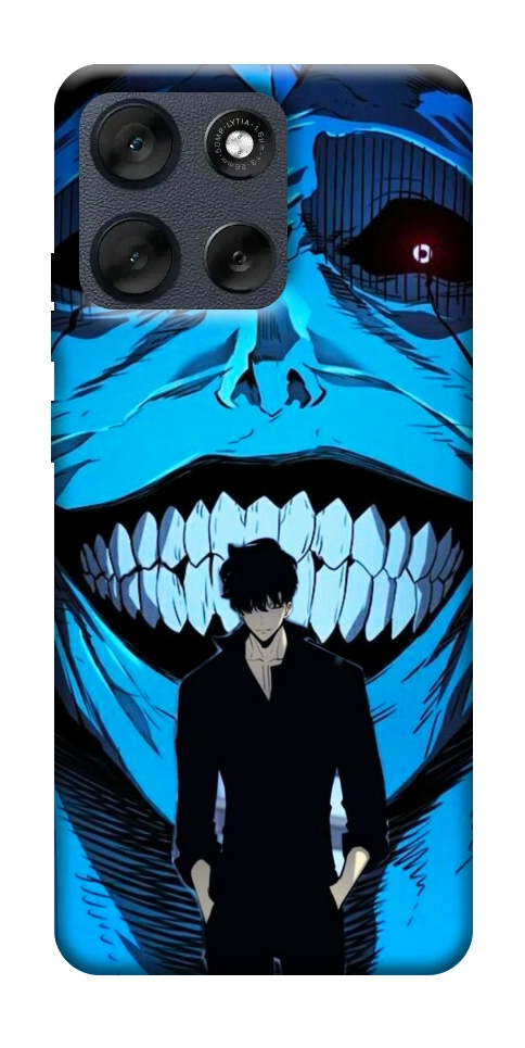 Чехол Solo leveling blue vibe для Motorola Moto G56 5G