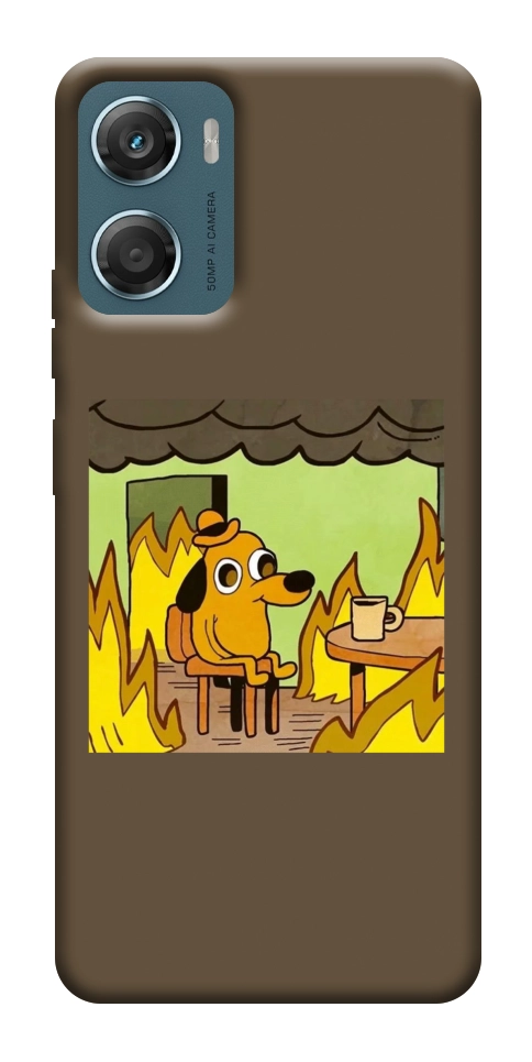 Чехол Dog in the fire для Motorola Moto G06