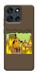 Чехол Dog in the fire для Motorola Moto G56 5G
