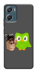 Чохол Duolingo meme для Motorola Moto G06