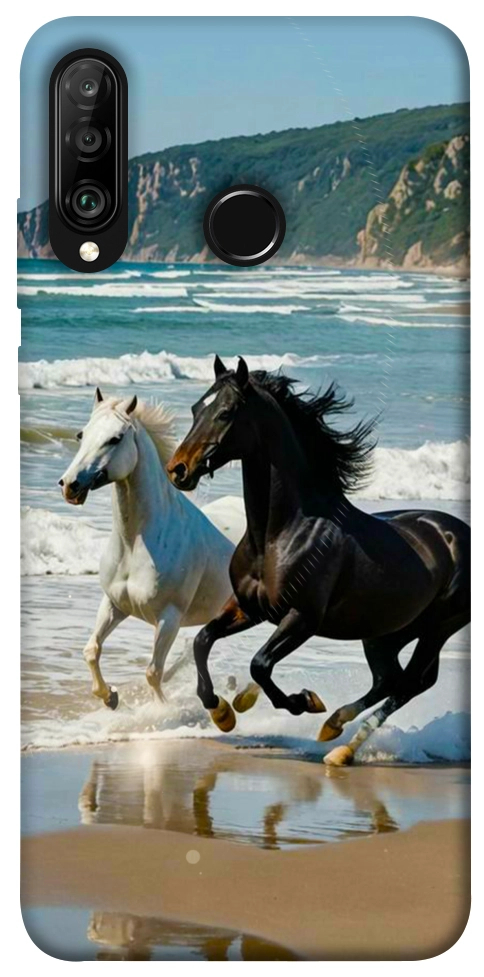 Чохол Beach Horses для Huawei P30 Lite