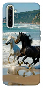 Чехол Beach Horses для Realme 6