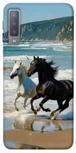 Чехол Beach Horses для Galaxy A7 (2018)
