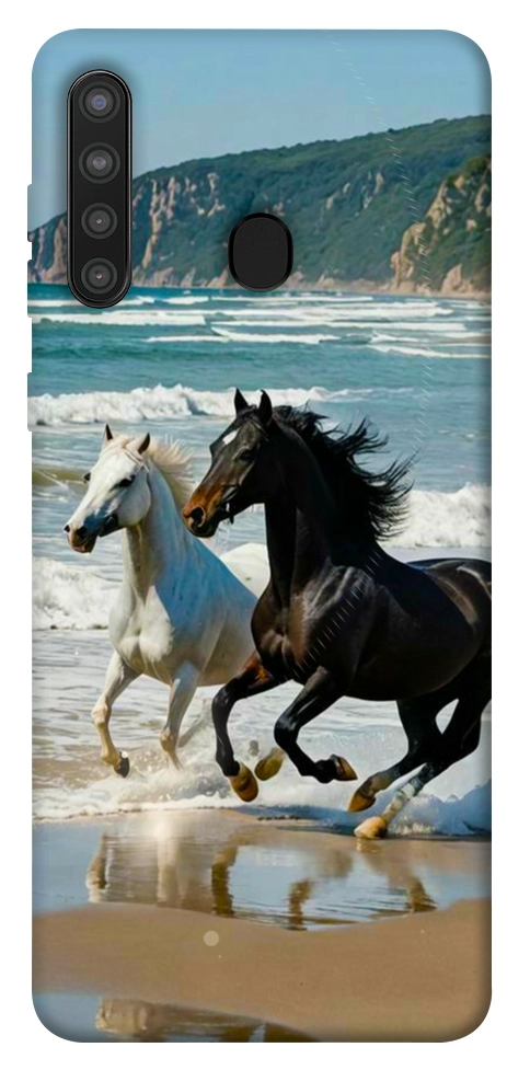 Чехол Beach Horses для Galaxy A21