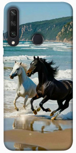Чохол Beach Horses для Huawei Y6p