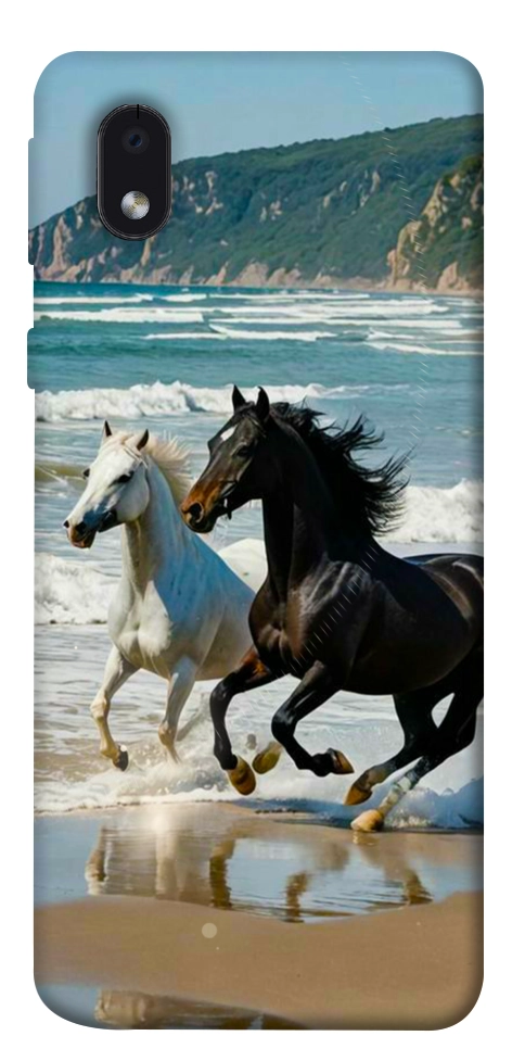Чехол Beach Horses для Galaxy M01 Core