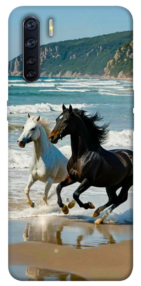 Чехол Beach Horses для Oppo A91
