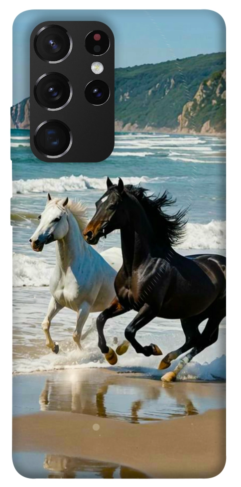 Чехол Beach Horses для Galaxy S21 Ultra
