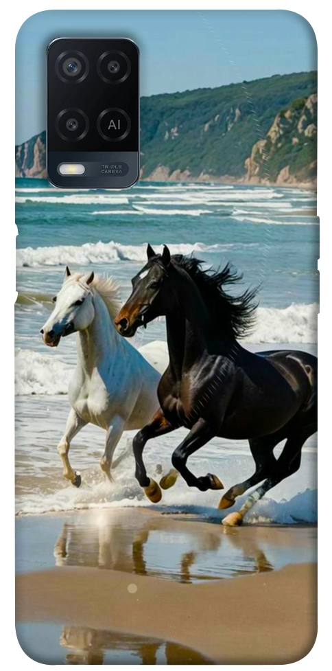Чехол Beach Horses для Oppo A54 4G