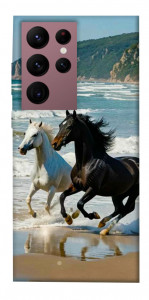 Чехол Beach Horses для Galaxy S22 Ultra
