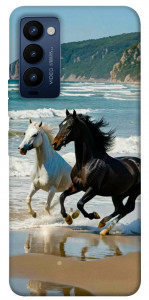 Чохол Beach Horses для Tecno Camon 18 P