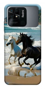 Чехол Beach Horses для Xiaomi Redmi 10C