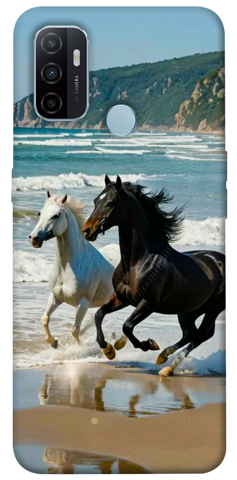 Чехол Beach Horses для Oppo A32
