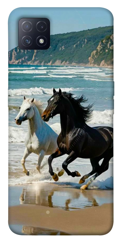 Чехол Beach Horses для Oppo A73 5G