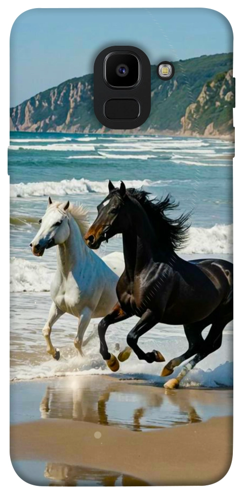 Чехол Beach Horses для Galaxy J6 (2018)
