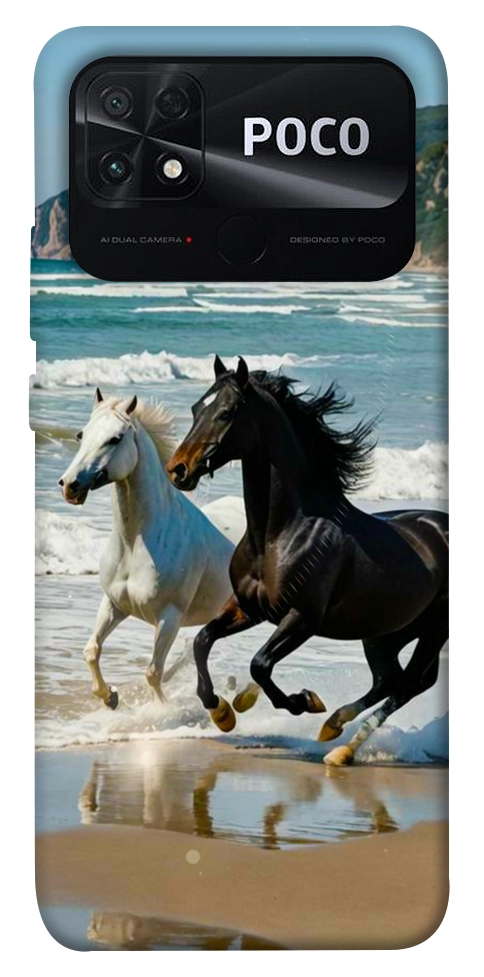 Чехол Beach Horses для Xiaomi Poco C40