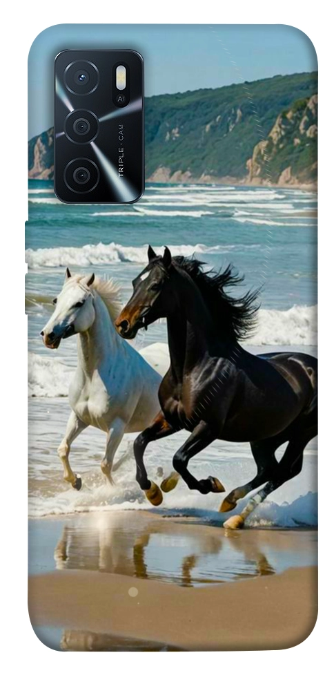 Чехол Beach Horses для Oppo A16
