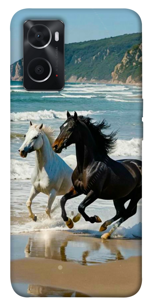 Чехол Beach Horses для Oppo A76 4G