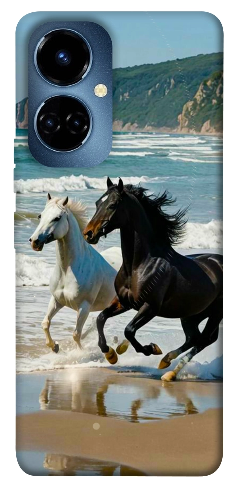 Чехол Beach Horses для TECNO Camon 19 Pro (CI8n)