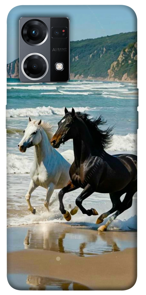 Чехол Beach Horses для Oppo Reno 7 4G