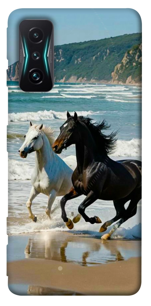 Чехол Beach Horses для Xiaomi Redmi K50 Gaming