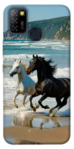 Чохол Beach Horses для Infinix Hot 10 Lite