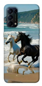 Чехол Beach Horses для Oppo Reno 5 4G