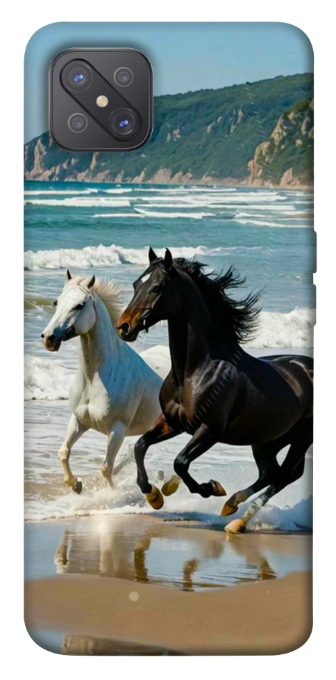 Чехол Beach Horses для Oppo A92s