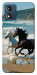Чехол Beach Horses для Motorola Moto E13