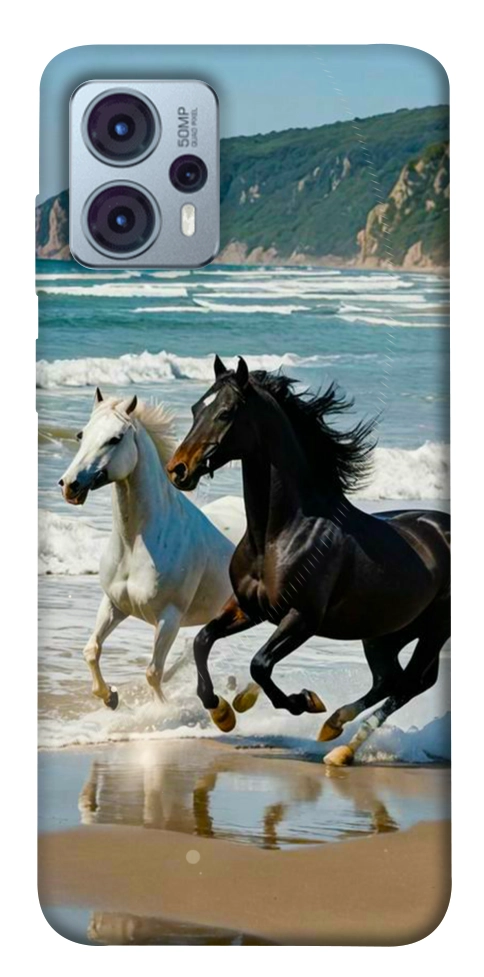 Чехол Beach Horses для Motorola Moto G23