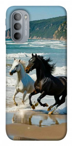 Чохол Beach Horses для Motorola Moto G31