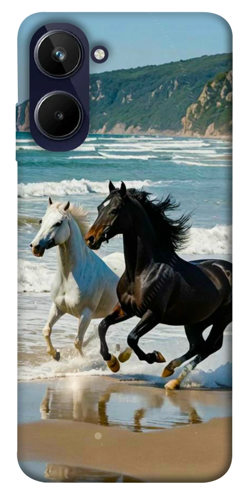 Чехол Beach Horses для Realme 10 4G