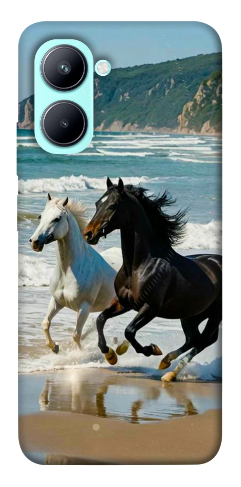 Чехол Beach Horses для Realme C33