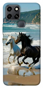 Чохол Beach Horses для Infinix Smart 6