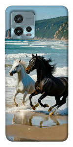 Чехол Beach Horses для Motorola Moto G72
