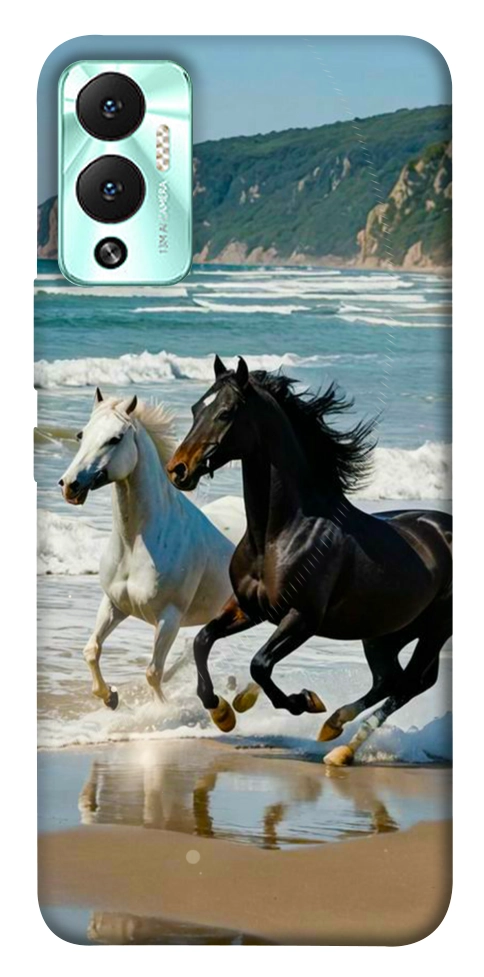 Чехол Beach Horses для Infinix Hot 12 Play