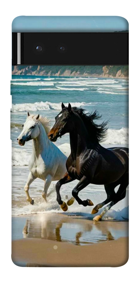 Чехол Beach Horses для Google Pixel 6