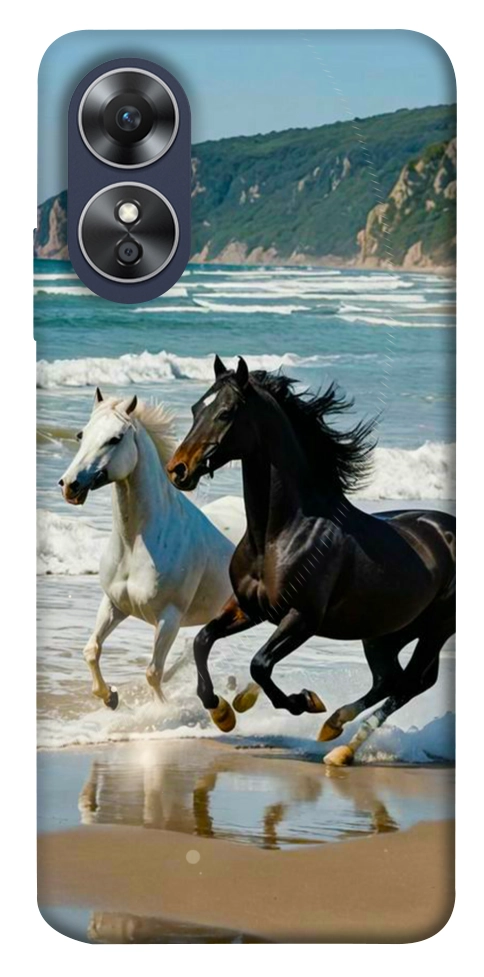 Чохол Beach Horses для Oppo A17
