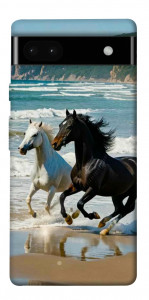 Чехол Beach Horses для Google Pixel 6A
