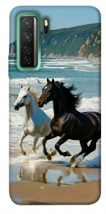 Чехол Beach Horses для Huawei nova 7 SE