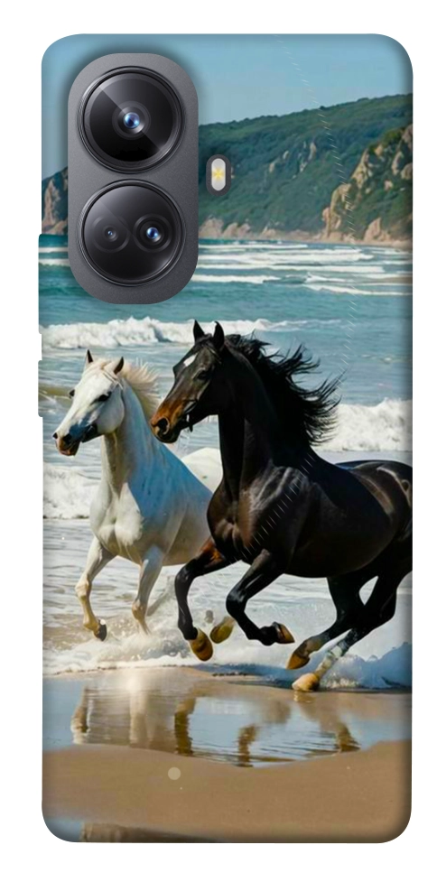 Чехол Beach Horses для Realme 10 Pro+
