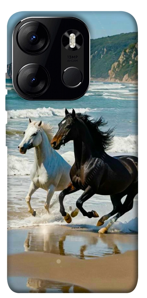Чехол Beach Horses для Tecno Spark Go 2023