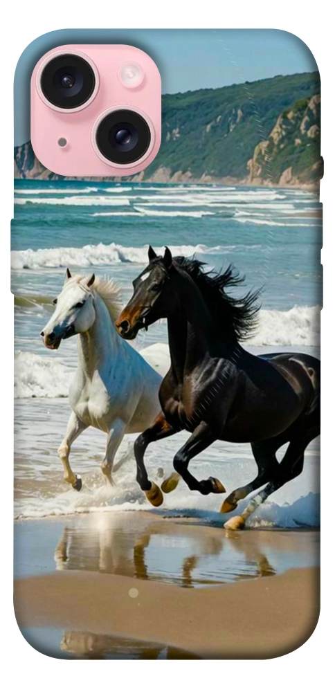 Чехол Beach Horses для iPhone 15